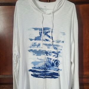 Tommy Bahama Indigo Shadow Lux. Long Sleeve  3xlt